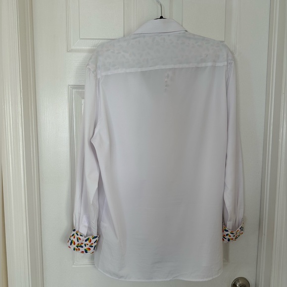 Pride Tom Baine White Button Up Dress Shirt - Picture 4 of 8